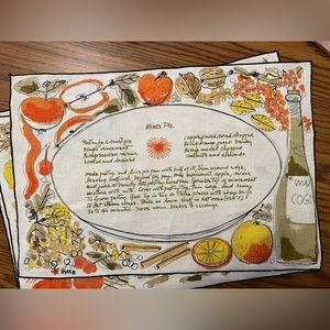 Vintage Vera Neumann linen placemats